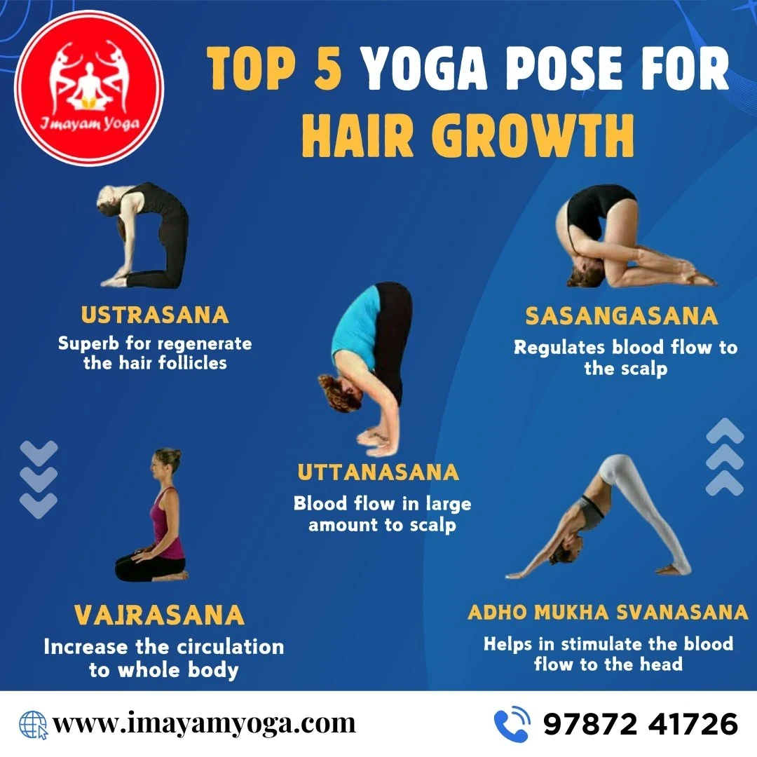 Top 5 Yoga Poses for Hair Growth & Health